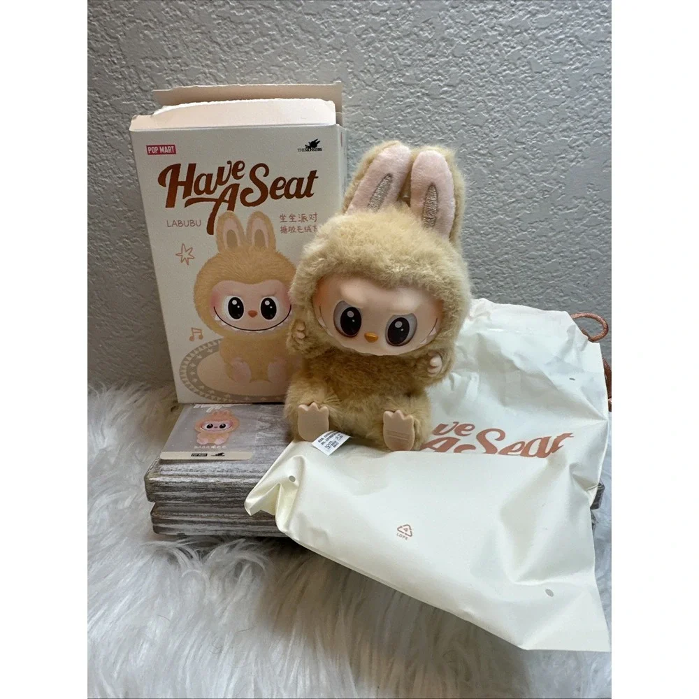 $19 🌙 POP MART Labubu The Monsters Have A Seat BaBa Plush Figure Open Box